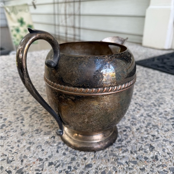 Antique Silver & Copper Pitcher - Picture 5 of 8
